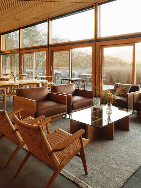 Swatches and materials in Sarah Ellison's studio