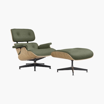 Eames Lounge Chair and Ottoman - Standard or Tall, White Oak, Luce, Agrarian