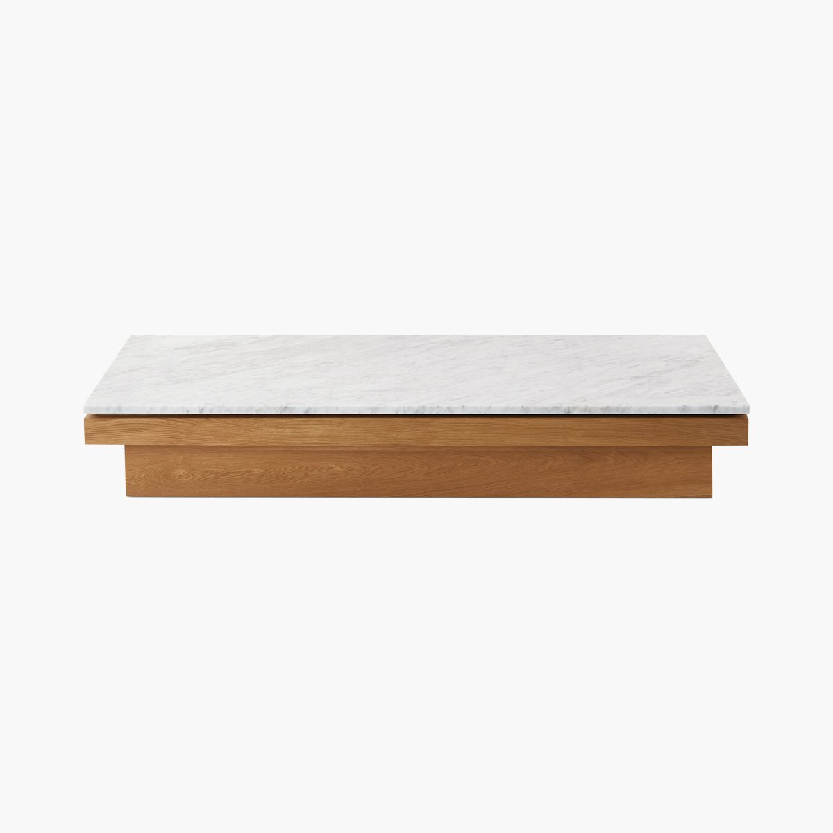 Pawson Drift Coffee Table, Carrara Marble