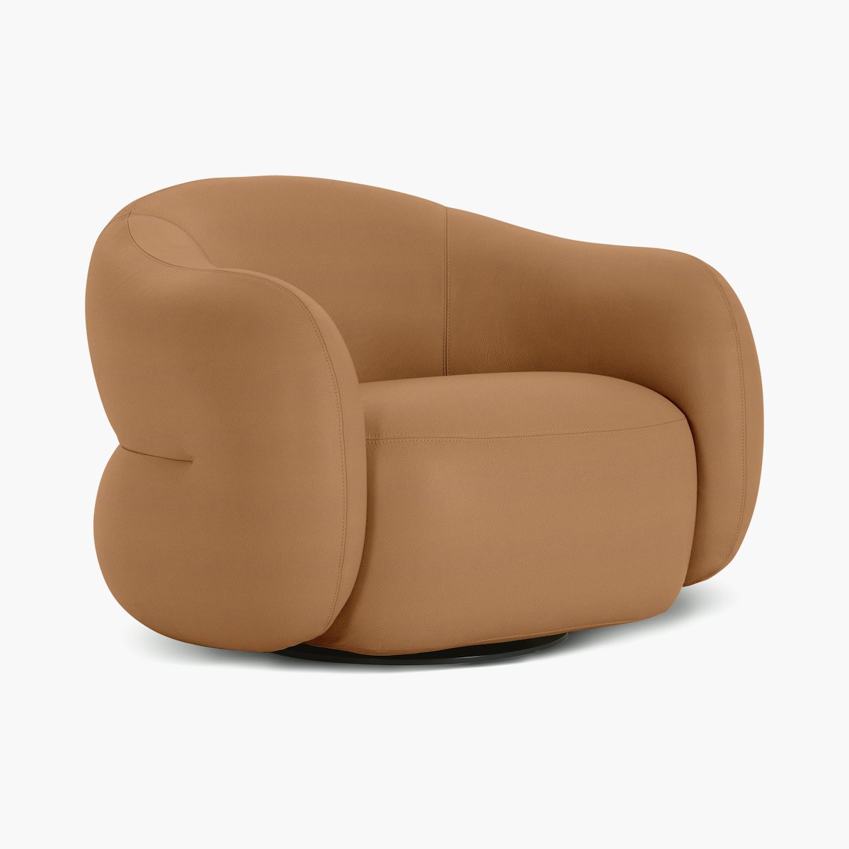 Soffi Swivel Chair, Leather